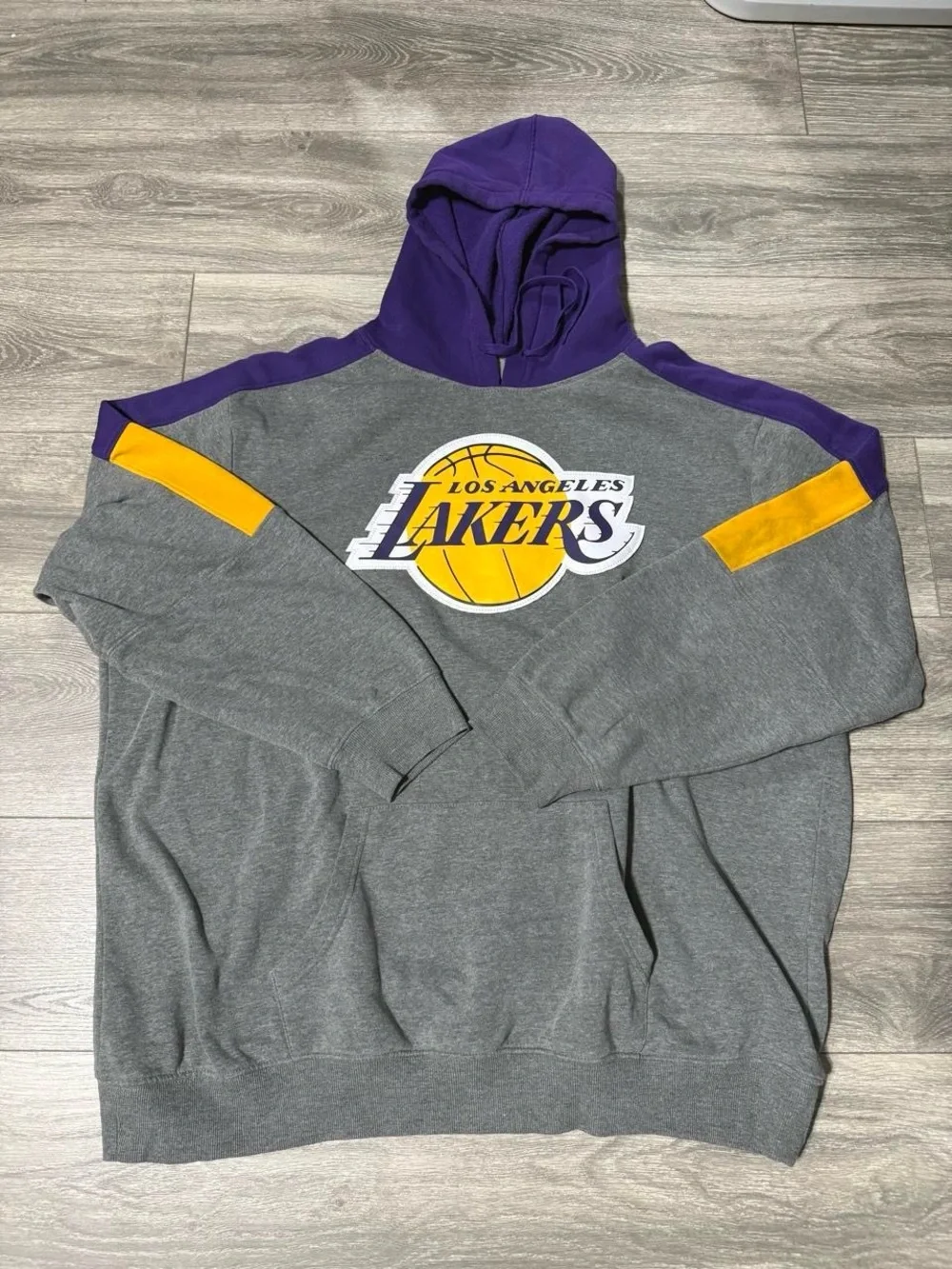 Lakers Gray & Purple Pullover Hoodie